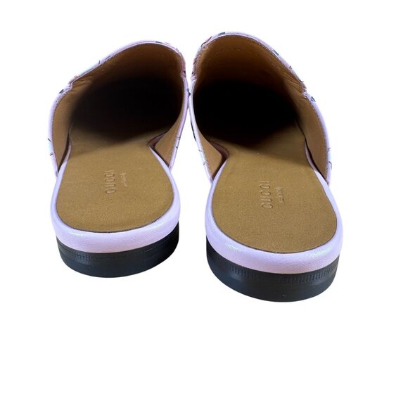 Gucci x Pikarar Kawaii Princetown Horsebit Loafer Pink Leather Slip-On Flat Shoe - Picture 10 of 13